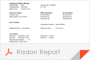 Sample radon report